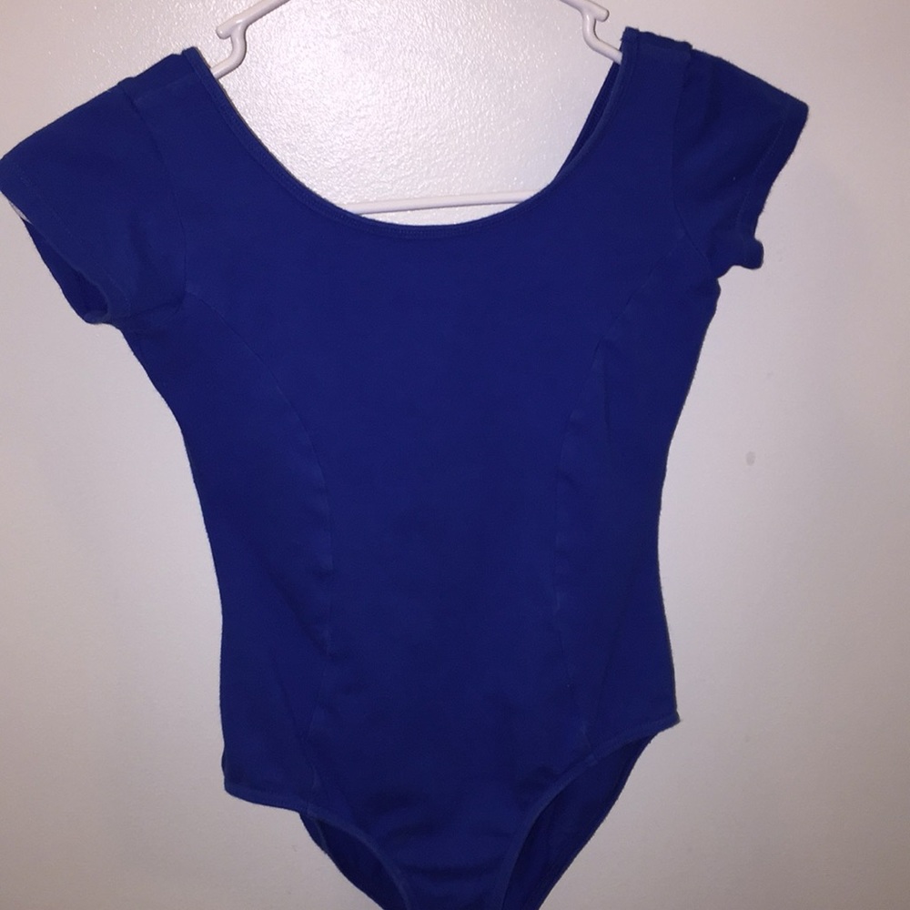 Mirella Blue Cap Sleeve Ballet and Dance Leotard